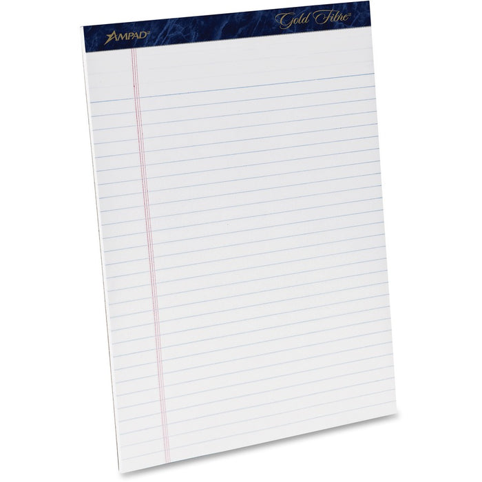 TOPS Gold Fibre Ruled Perforated Writing Pads - Letter