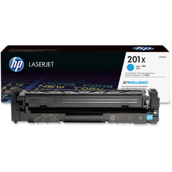 HP 201X (CF401X) Original High Yield Laser Toner Cartridge - Single Pack - Cyan - 1 Each