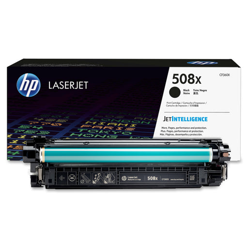 HP 508X (CF360X) Original High Yield Laser Toner Cartridge - Single Pack - Black - 1 Each