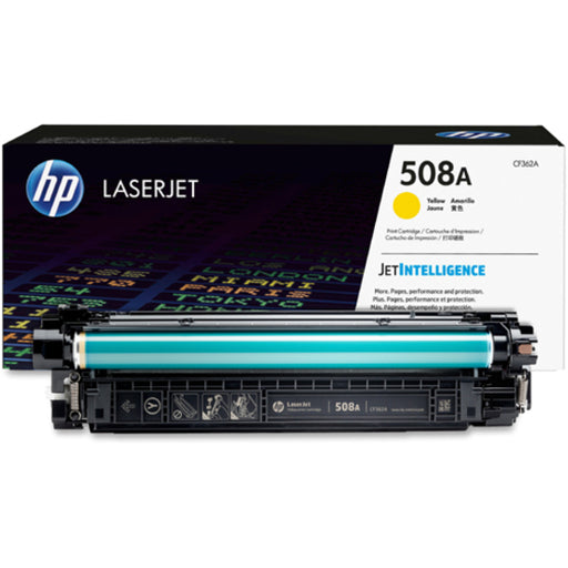 HP 508A (CF362A) Original Laser Toner Cartridge - Single Pack - Yellow - 1 Each