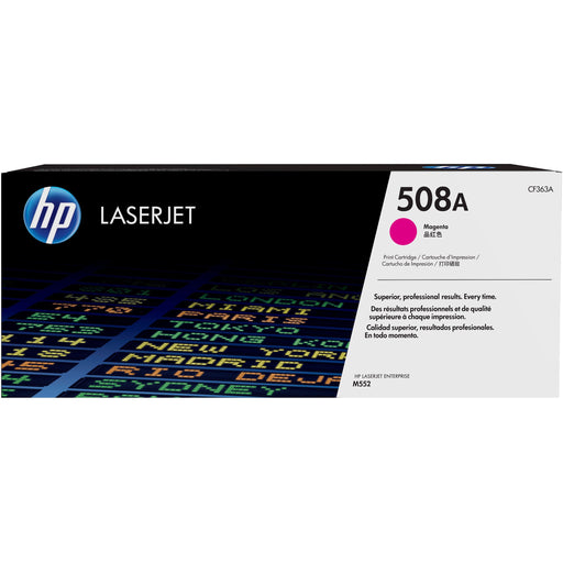 HP 508A (CF363A) Original Laser Toner Cartridge - Single Pack - Magenta - 1 Each