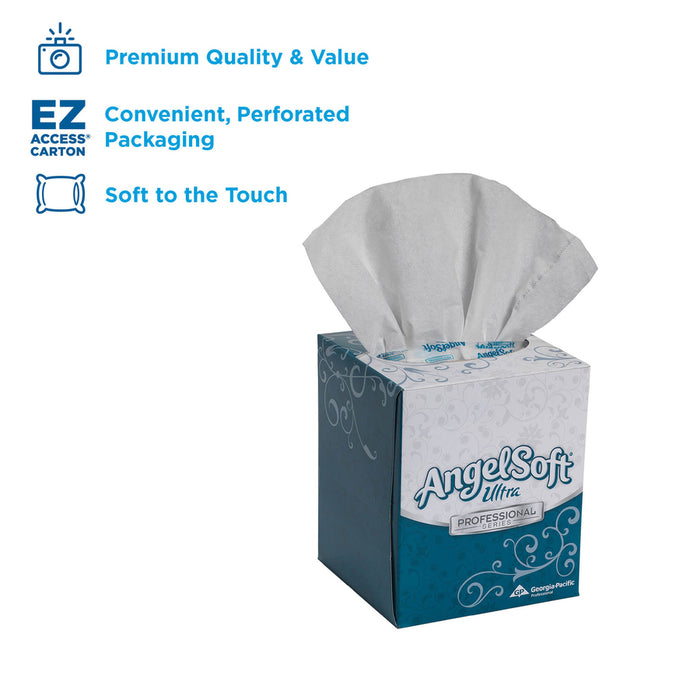 Angel Soft Ultra Professional Series Cube Box Facial Tissue