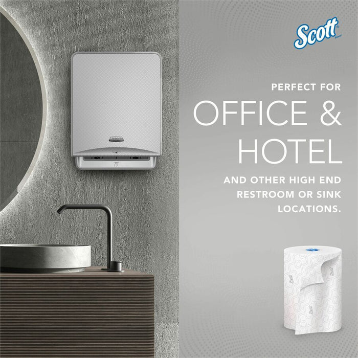 Scott Pro High-Capacity Hard Roll Towels with Elevated Design and Absorbency Pockets