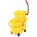 Rubbermaid Commercial Wave Brake Side Press Mop Bucket