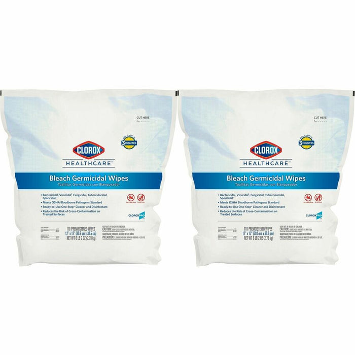 Clorox Healthcare Bleach Germicidal Wipes Refill