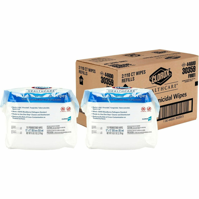 Clorox Healthcare Bleach Germicidal Wipes Refill