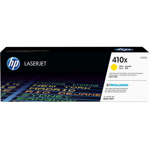 HP 410X (CF412X) Original High Yield Laser Toner Cartridge - Single Pack - Yellow - 1 Each