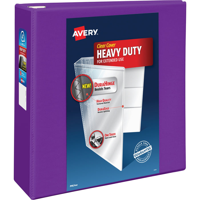 Avery® Heavy-Duty View Purple 4" Binder (79813)