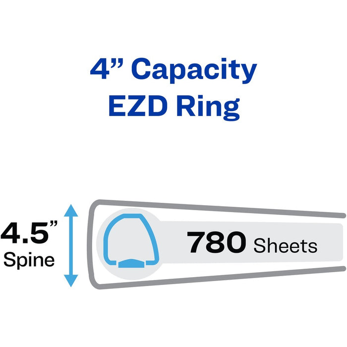 Avery® Heavy-Duty View Pacific Blue 4" Binder (79814)