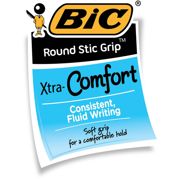 BIC Round Stic Grip Ballpoint Pen