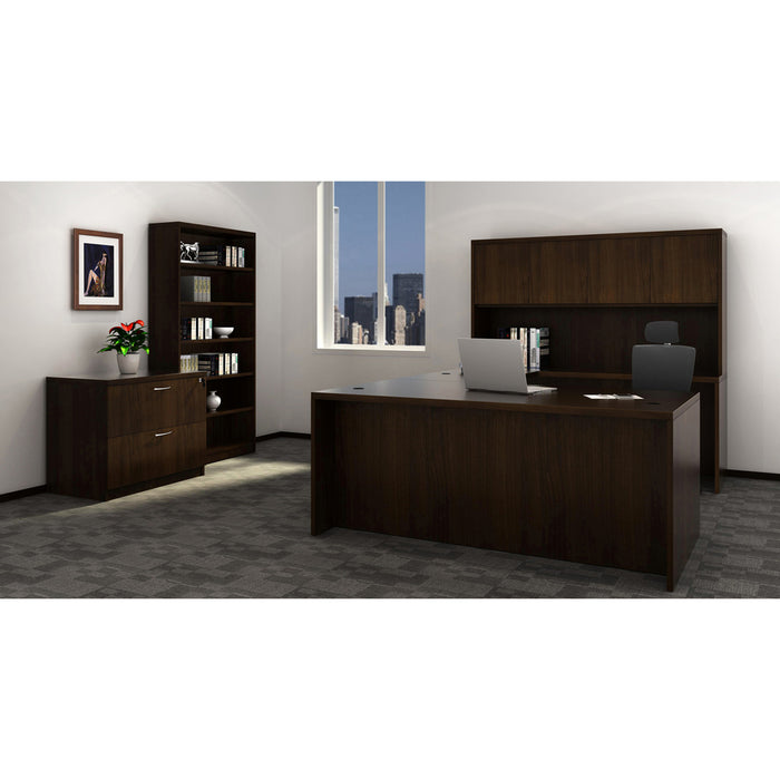 Lorell Chateau Series Mahogany Laminate Desking Credenza