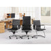 Lorell Modern Chair Mid-back Leather Guest Chairs