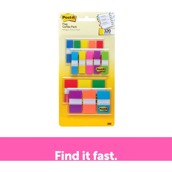 Post-it® Assorted Flag Combo Pack