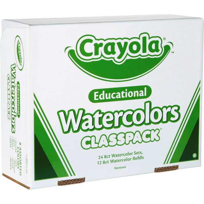 Crayola 8-Color Educational Watercolors Classpack
