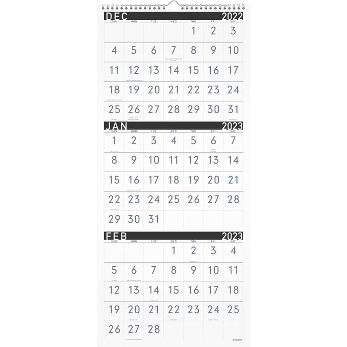 At-A-Glance Contemporary 3-Month Vertical Wall Calendar