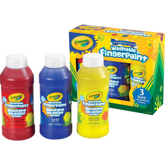 Crayola Washable Fingerpaint Bold Colors Set