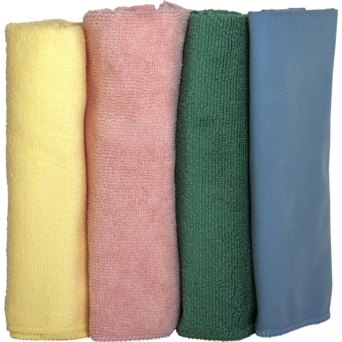 Genuine Joe Color-coded Microfiber Cleaning Cloths