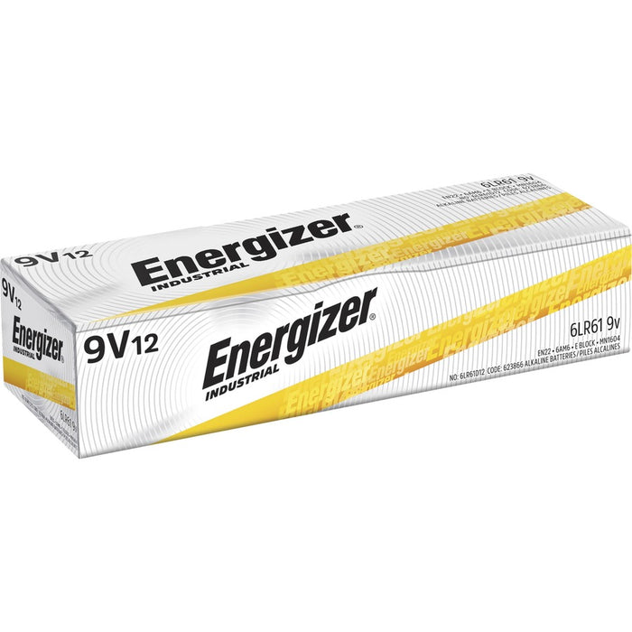 Energizer Industrial Alkaline 9V Battery 12-Packs