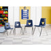 Lorell 14" Seat-height Stacking Student Chairs