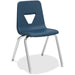 Lorell 18" Seat-height Stacking Student Chairs