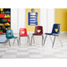 Lorell 18" Seat-height Stacking Student Chairs