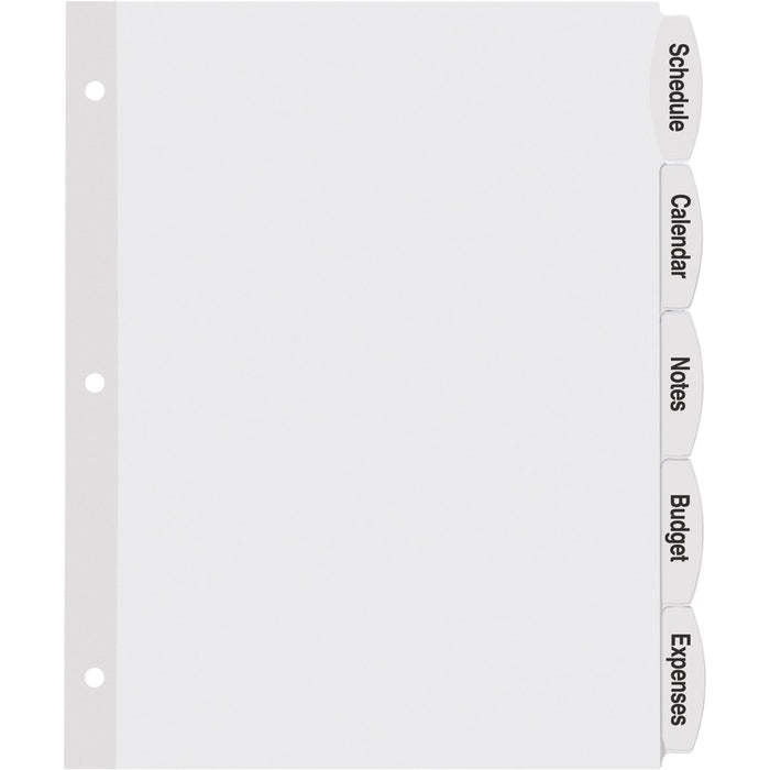 Avery® Big Tab Printable Label Dividers, Easy Peel Labels, 5 Tabs