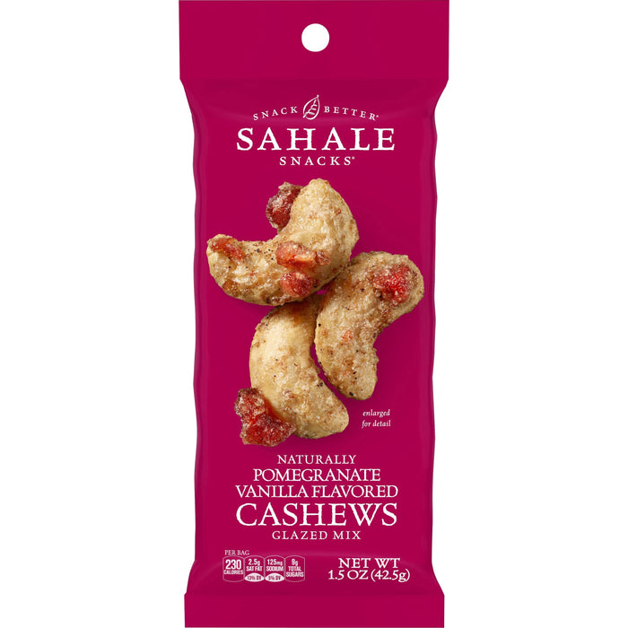 Sahale Snacks Pomegranate/Vanilla Cashews Glazed Snack Mix