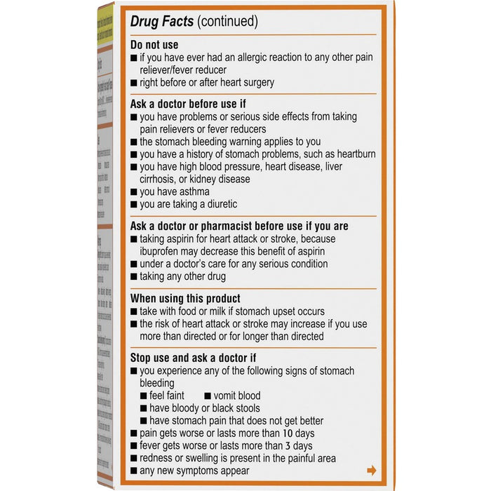 Motrin Ibuprofen Caplets