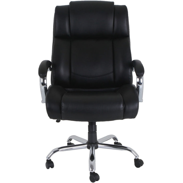 Lorell Big and Tall Leather Chair with UltraCoil Comfort