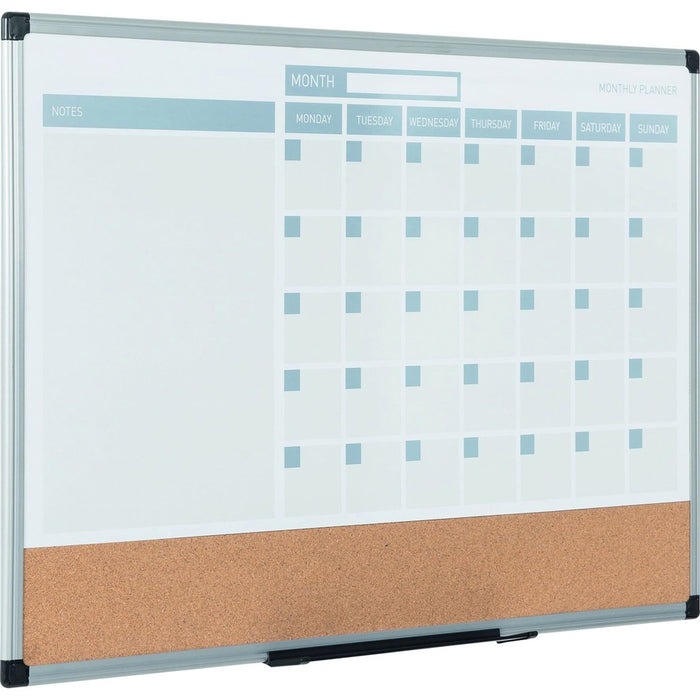 MasterVision 3-in-1 Monthly Dry-erase Calendar Board