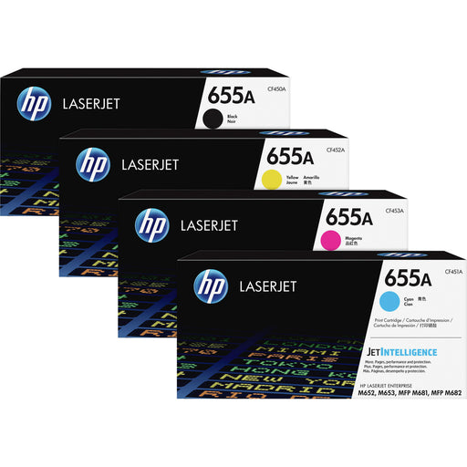 HP 655A (CF451A) Original Laser Toner Cartridge - Cyan - 1 Each