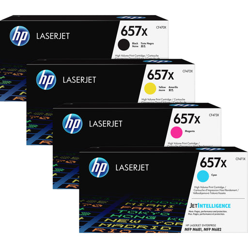 HP 657X (CF471X) Original High Yield Laser Toner Cartridge - Cyan - 1 Each