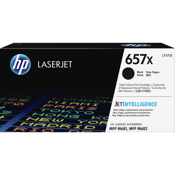 HP 657X (CF470X) Original High Yield Laser Toner Cartridge - Black - 1 Each