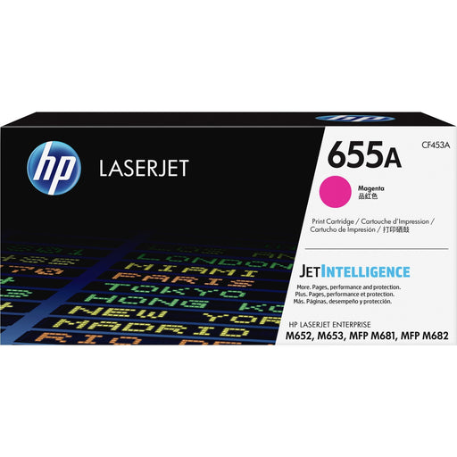 HP 655A (CF453A) Original Laser Toner Cartridge - Magenta - 1 Each