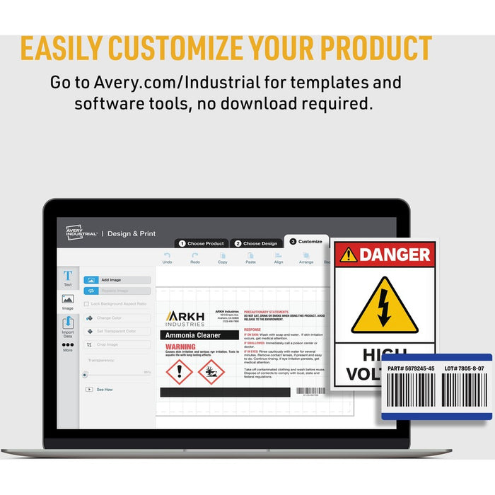 Avery® UltraDuty Chemical Label