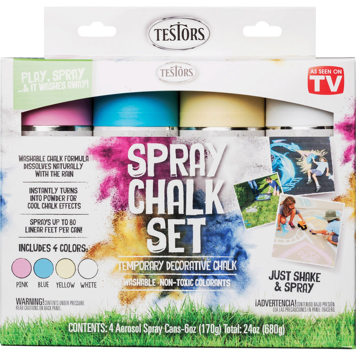 Testors 4-Color Spray Chalk Set