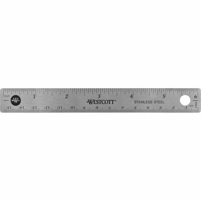 Westcott 6" Stainless Steel Rulers