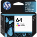 HP 64 (N9J89AN) Original Inkjet Ink Cartridge - Tri-color - 1 Each