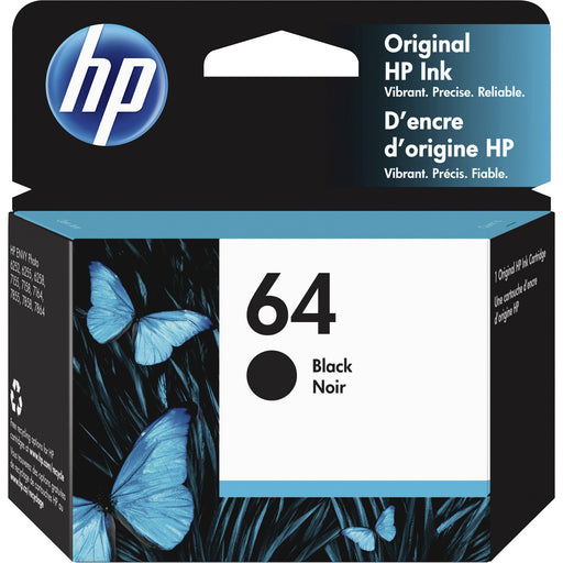 HP 64 (N9J90AN) Original Inkjet Ink Cartridge - Black - 1 Each