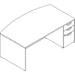 Lorell Prominence 2.0 Espresso Laminate Box/Box/File Right-Pedestal Desk - 3-Drawer