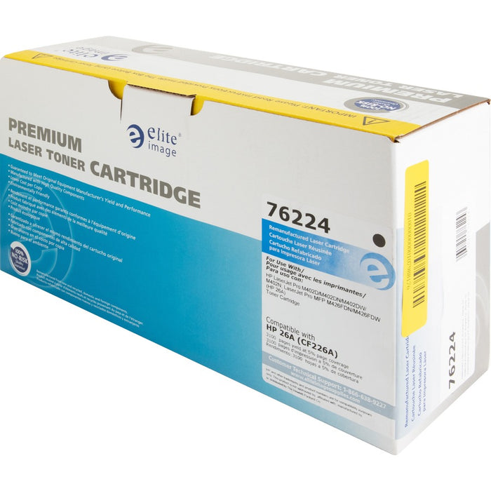 Elite Image Laser Toner Cartridge - Alternative for HP 26A (CF226A) - Black - 1 Each