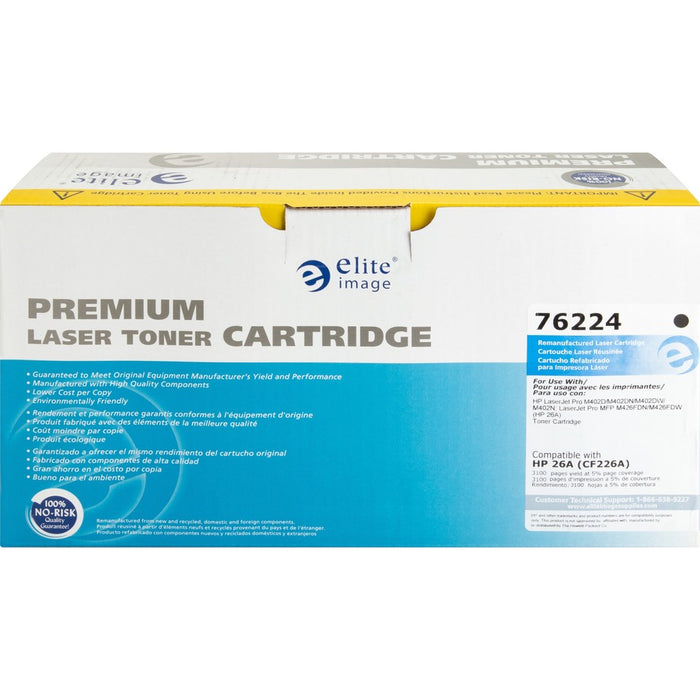 Elite Image Laser Toner Cartridge - Alternative for HP 26A (CF226A) - Black - 1 Each