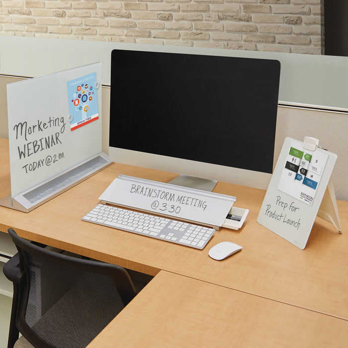 Quartet Magnetic Desktop Glass Dry-Erase Panel