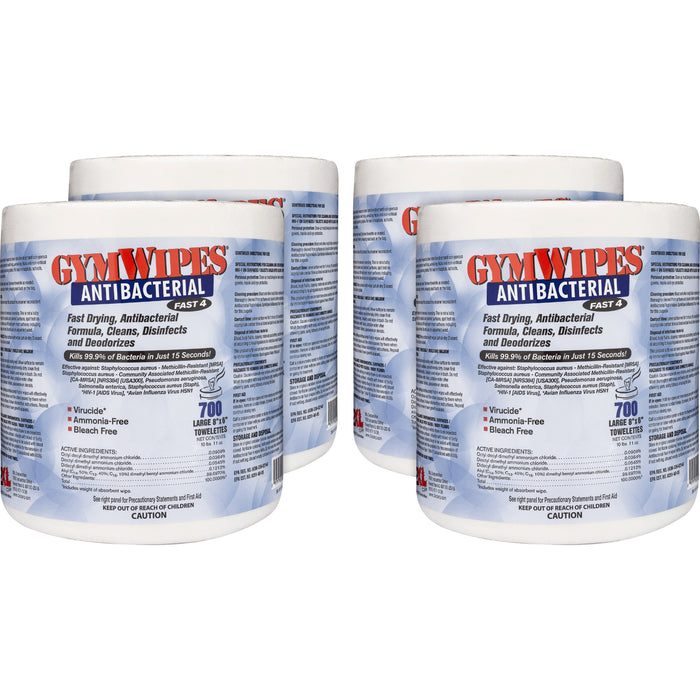 2XL GymWipes Antibacterial Towelettes Bucket Refill