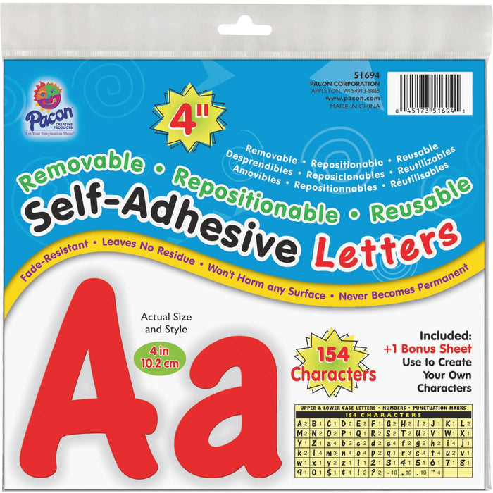 UCreate 154 Character Self-adhesive Letter Set