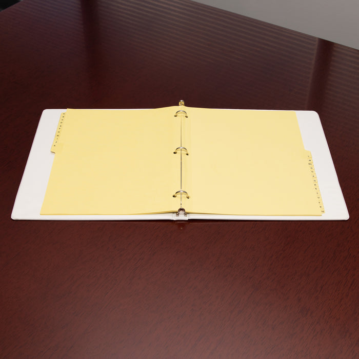 Business Source A-Z Clear Plastic Tab Index Dividers