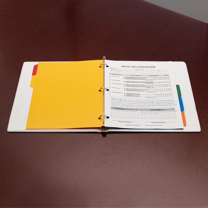 Business Source Plain Tab Color Polyethylene Index Dividers