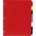 Business Source Plain Tab Color Polyethylene Index Dividers