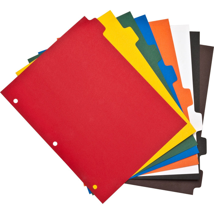 Business Source Plain Tab Color Polyethylene Index Dividers