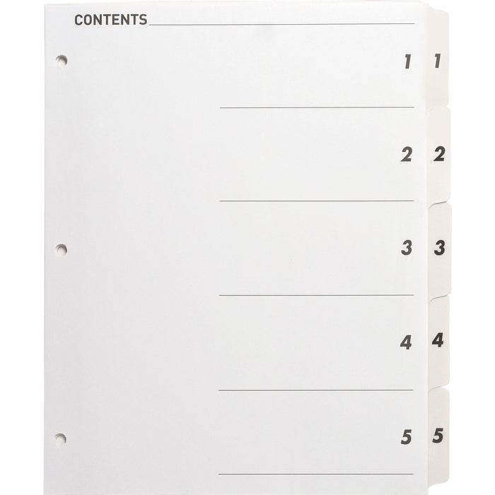 Business Source Table of Content Quick Index Dividers